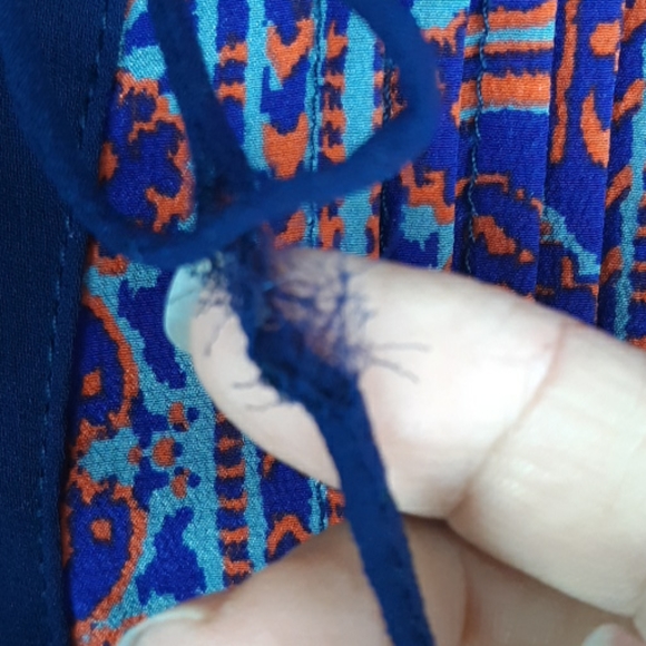 GREYLIN Multicolor Silk Blouse Silk Size Small - Picture 6 of 6